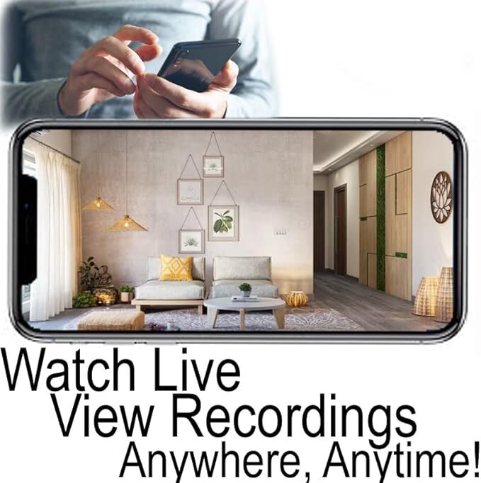 Hardwired Hidden Spy Outlet Camera WiFi Home Monitor Property, Babysitters Pets