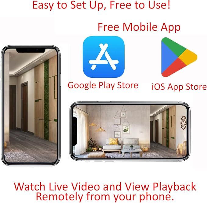 4K WiFi Electric Outlet Camera 4K/1080P Resolution Motion Detection with Audio for Home and Office Security Parental Monitoring of Underage Children