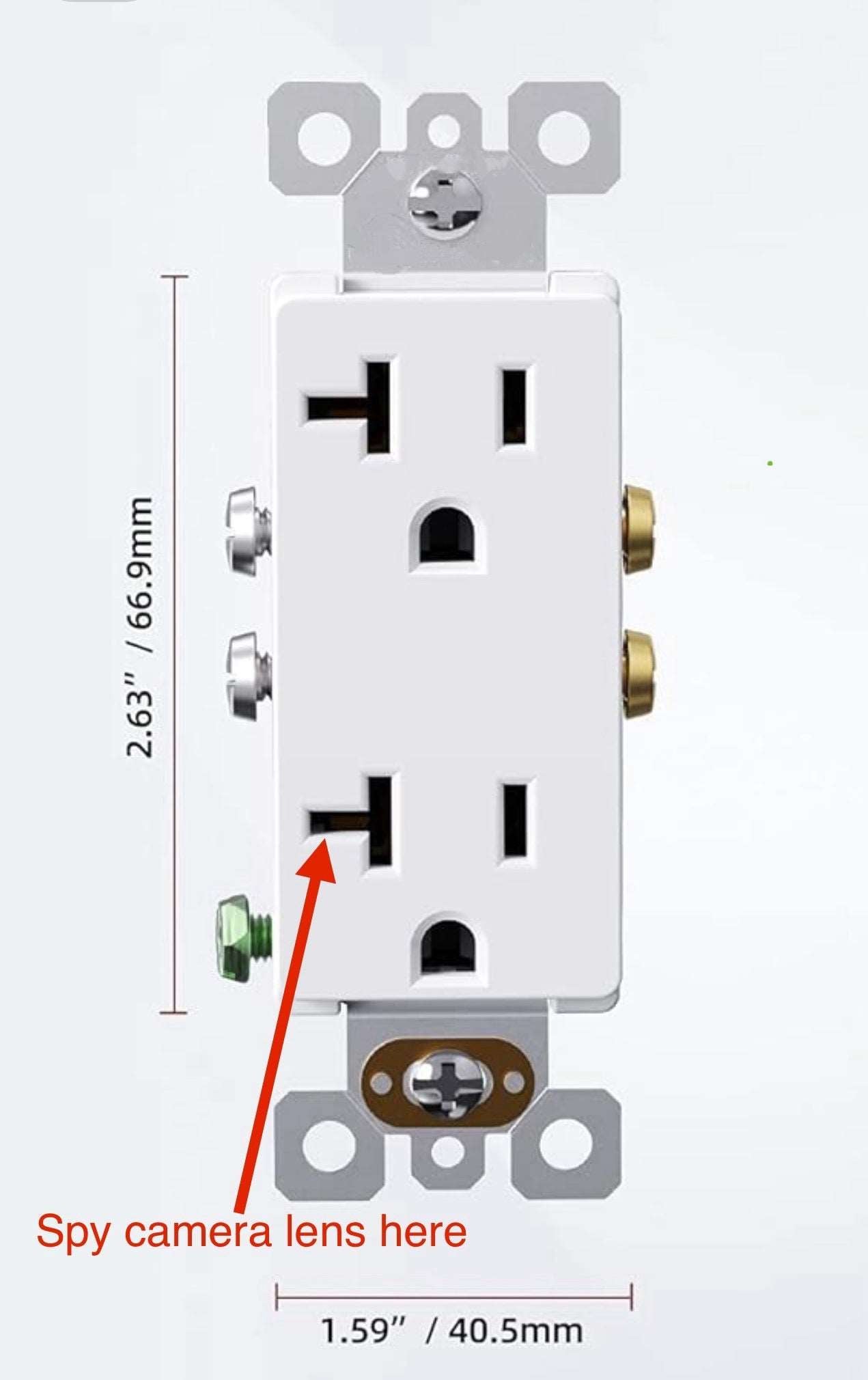 4K WiFi Electric Outlet Camera 4K/1080P Resolution Motion Detection with Audio