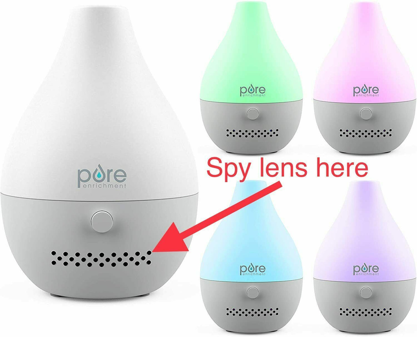 4K WiFi Camera with 4K/1080P Resolution Aroma Diffuser Video Recording W/ Motion Detection